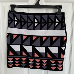 Women’s Rachel Roy Knit Geometric Skirt Size M